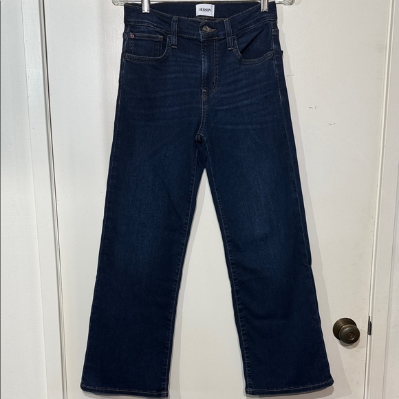 Hudson Rosalie Venus Dark Blue Straight Wide Leg Flare Women's Jeans Size 25 - Picture 1 of 10